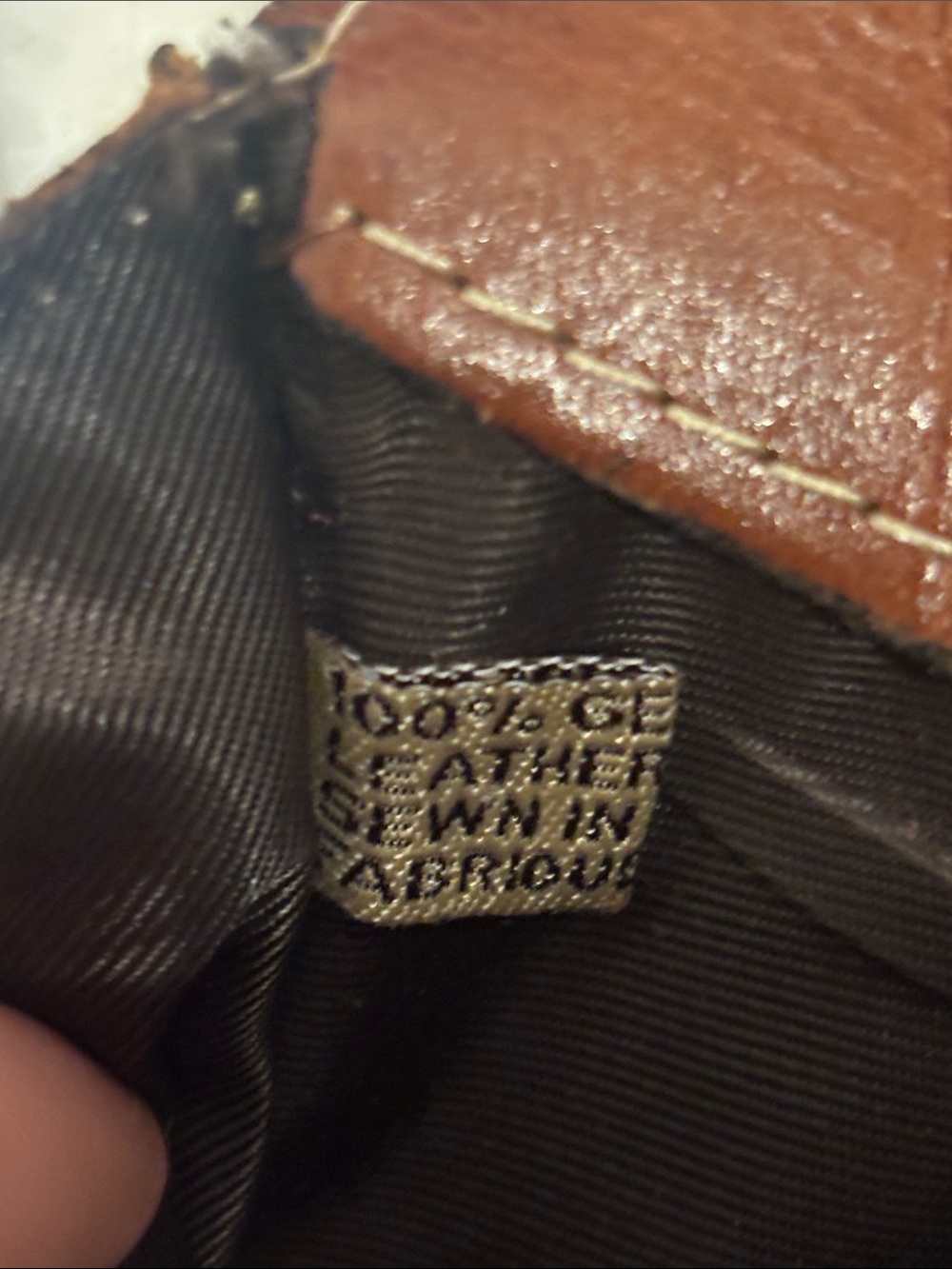 Patricia Nash Brown Leather Interior Zip Pouch - Picture 4 of 6